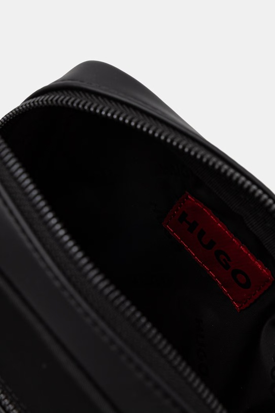 HUGO taška cez rameno pánska z imitácie kože QUANTIC NS ZIP 50563690 čierna