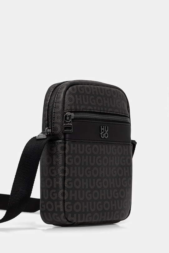 HUGO φάκελος ανδρικός από απομίμηση δέρματος Quantic 50564307 μαύρο SS26