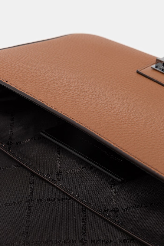 Michael Kors saszetka męska skórzana 33S6LEZM1L brązowy