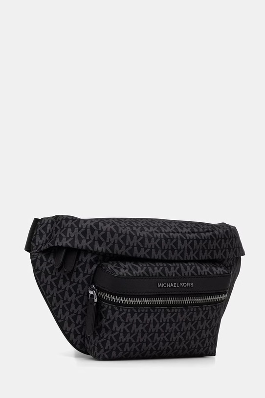 Michael Kors nerka na pas męska z imitacji skóry 33S6LBNY1O czarny SS26