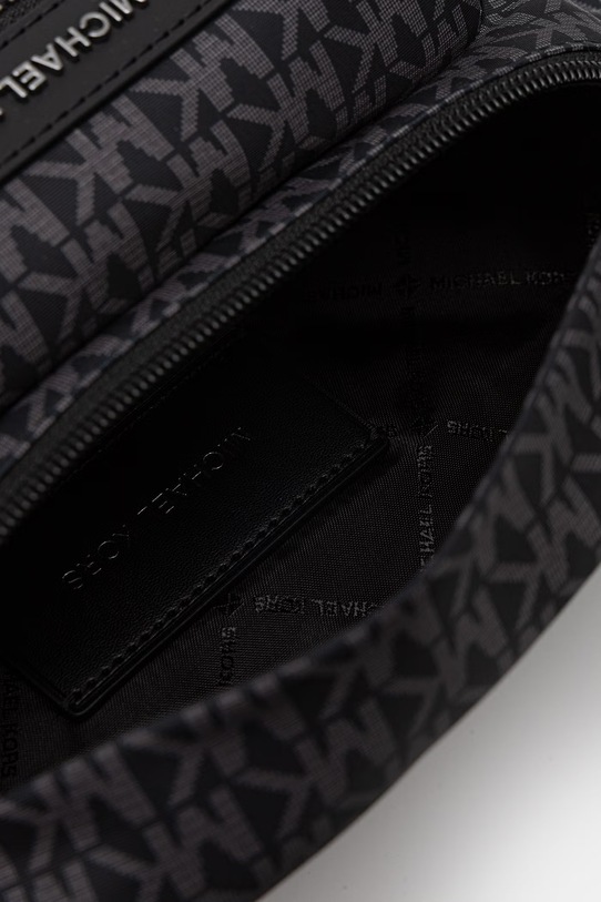 Michael Kors nerka na pas męska z imitacji skóry 33S6LBNY1O czarny