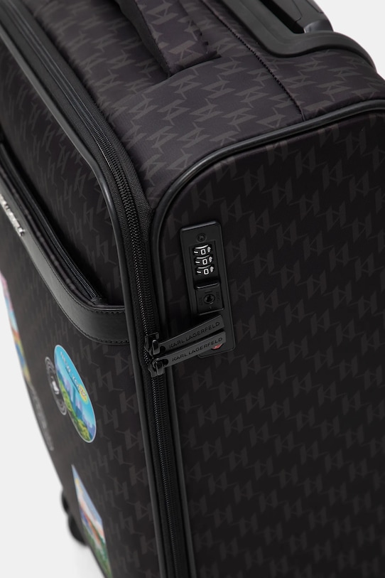 Βαλίτσα Karl Lagerfeld IKON MONOGRAM καφέ B1W30253