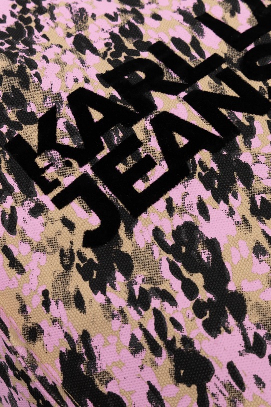 Бавовняна сумка Karl Lagerfeld Jeans рожевий B1W50080