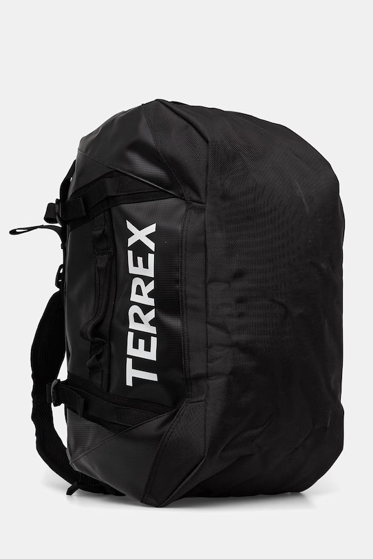 adidas TERREX torba sportowa damska z imitacji skóry Duffel 50L JY5692 czarny SS26