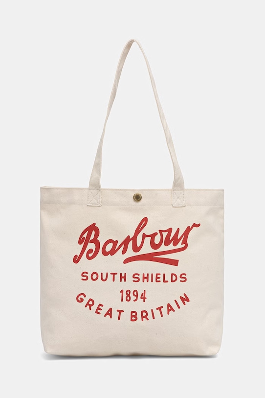 Barbour torba bawełniana Script beżowy UBA0752