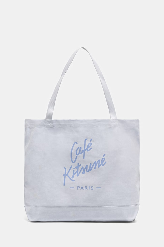 Café Kitsuné shopperka bawełniana niebieski QU05122WW9042