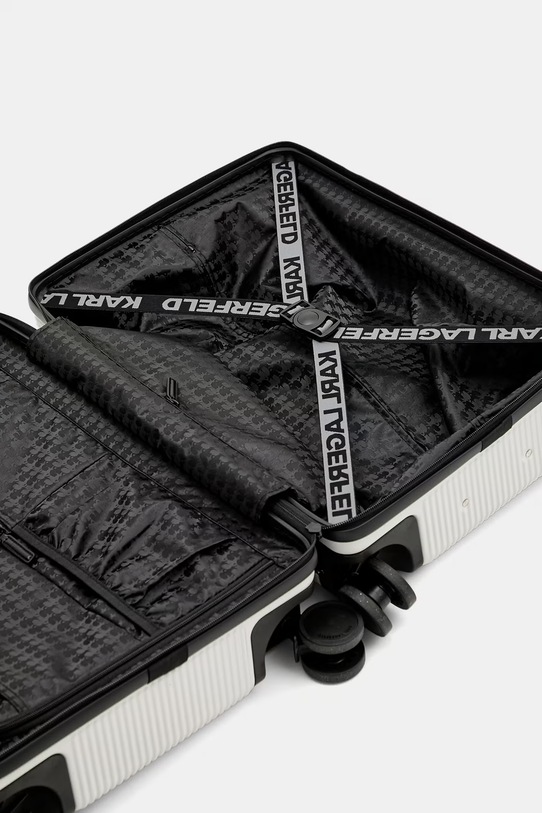 Karl Lagerfeld skořepinový kufr IKON B2W30238 bílá