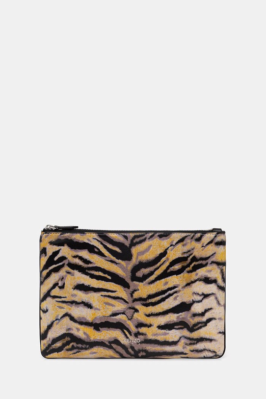 Kenzo saszetka skórzana Pouch wzorzyste żółty FG58PM802L42