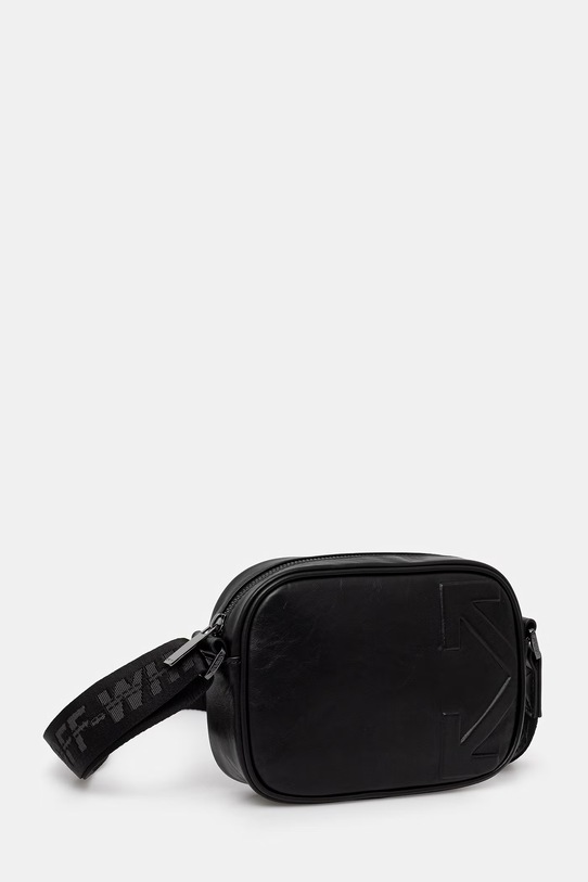 Off-White Heritage Camera Bag saszetka skórzana OMNQ09ES26LEA001 czarny SS26