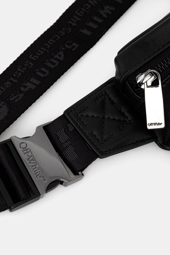 Off-White Heritage nerka skórzana czarny OMNT001S26LEA001