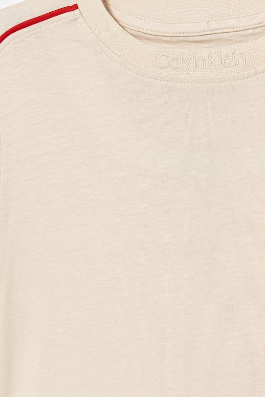 Băieți Calvin Klein Jeans tricou de bumbac pentru copii IB0IB02613.128.176.PPY2 bej