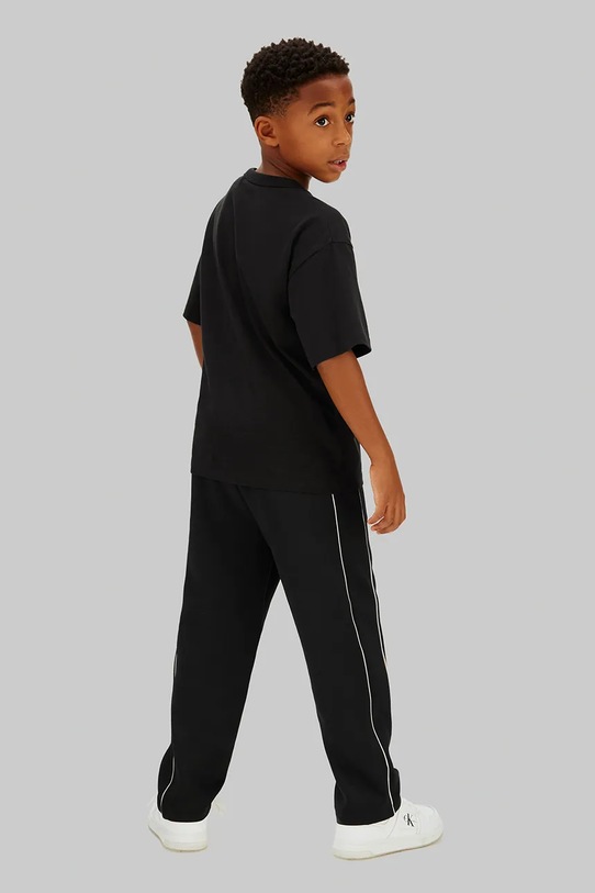 Calvin Klein Jeans t-shirt bawełniany dziecięcy IB0IB02637.128.176.PPY2 czarny