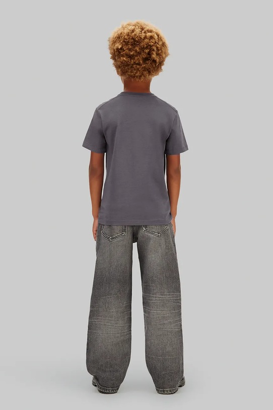 Calvin Klein Jeans t-shirt bawełniany dziecięcy IU0IU00543.128.176.PPY2 szary