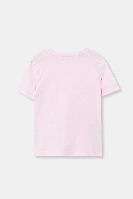 Calvin Klein Jeans t-shirt bawełniany dziecięcy IU0IU00719.104.116.PPY2 różowy SS26