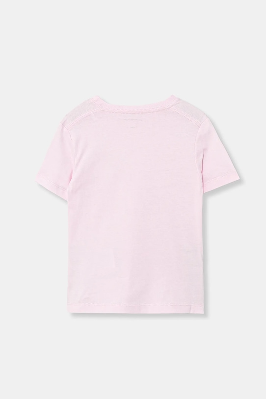 Calvin Klein Jeans t-shirt bawełniany dziecięcy IU0IU00719.104.116.PPY2 różowy SS26