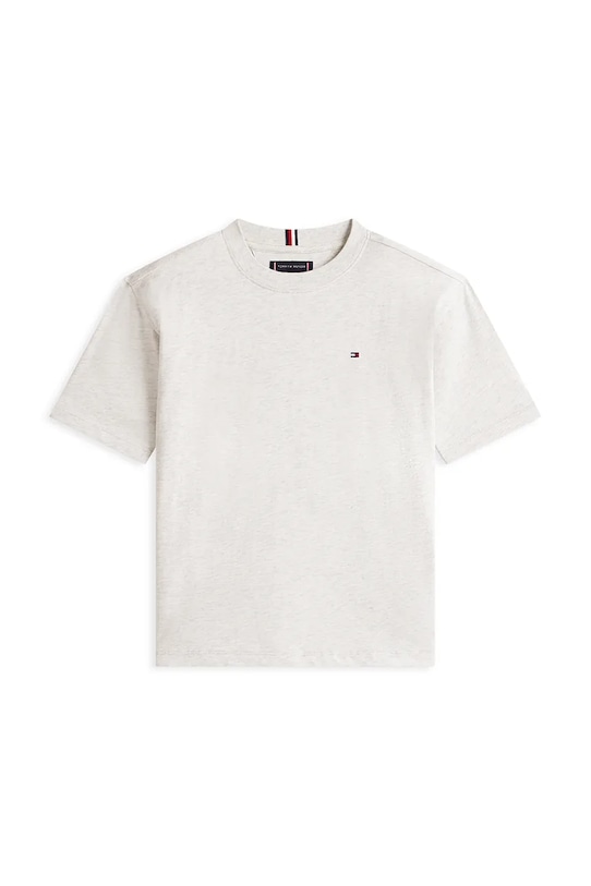 Tommy Hilfiger t-shirt bawełniany dziecięcy KB0KB09646.74.122.PPY2 szary SS26