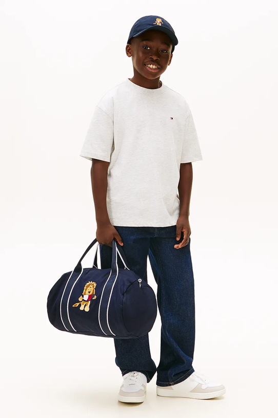 Tommy Hilfiger t-shirt bawełniany dziecięcy szary KB0KB09646.128.176.PPY2