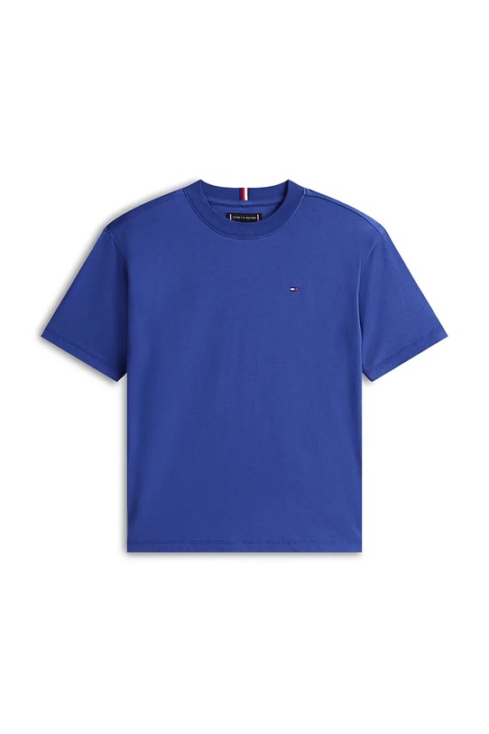 Tommy Hilfiger t-shirt bawełniany dziecięcy KB0KB09646.128.176.PPY2 niebieski SS26