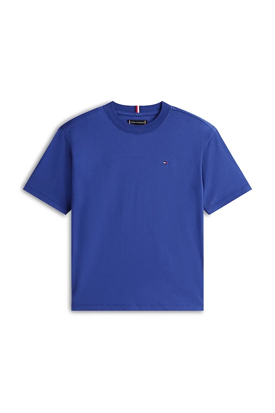 Tommy Hilfiger t-shirt bawełniany dziecięcy KB0KB09646.128.176.PPY2 niebieski SS26