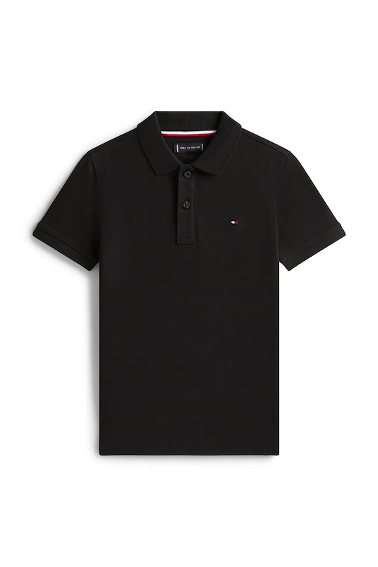 Tommy Hilfiger polo bawełniane dziecięce KB0KB09103.128.176.PPY2 czarny SS26