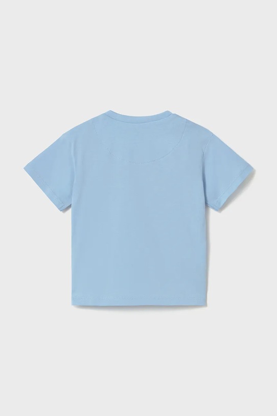 Mayoral t-shirt bawełniany dziecięcy 106.3J.Baby.PPY2 niebieski SS26