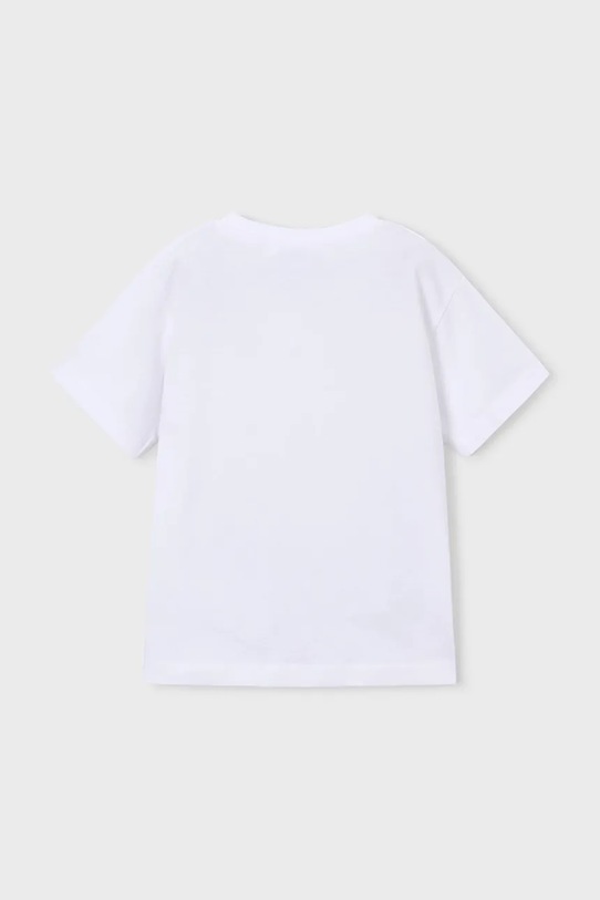 Mayoral t-shirt bawełniany dziecięcy 170.5F.Mini.PPY2 biały SS26