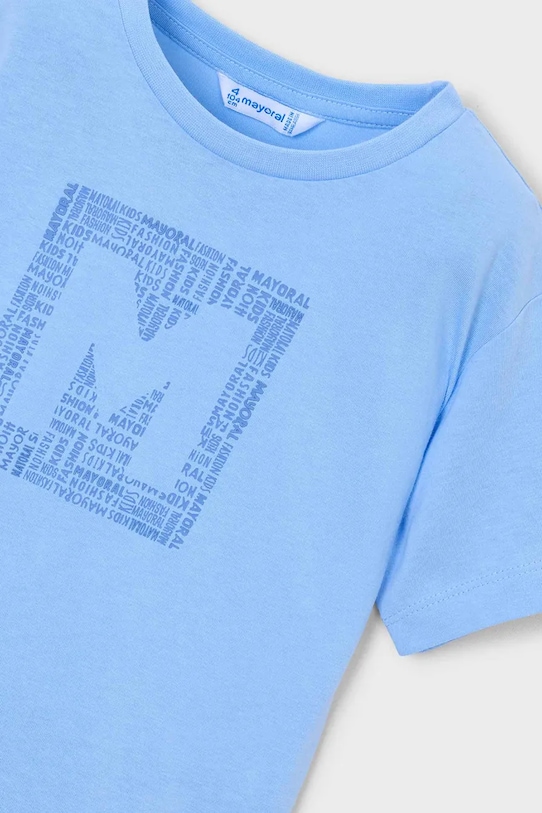 Chłopiec Mayoral t-shirt bawełniany dziecięcy 170.5F.Mini.PPY2 niebieski