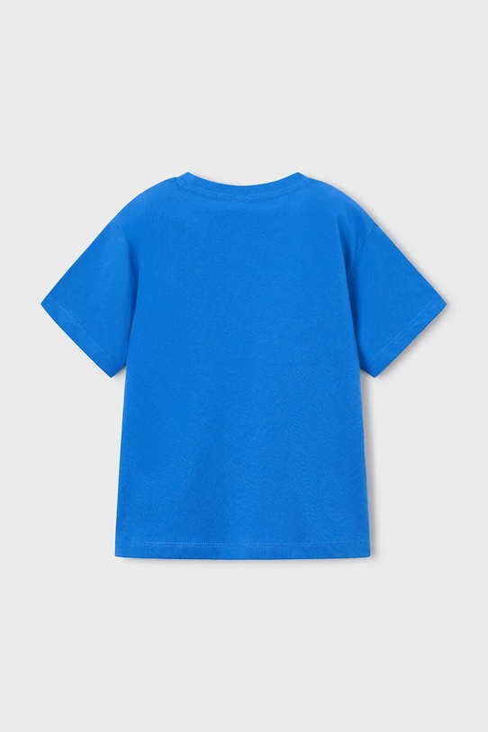 Παιδικό βαμβακερό μπλουζάκι Mayoral 170.5F.Mini.PPY2 μπλε SS26