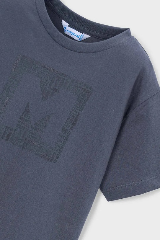 Băieți Mayoral tricou de bumbac pentru copii 170.5F.Mini.PPY2 bleumarin