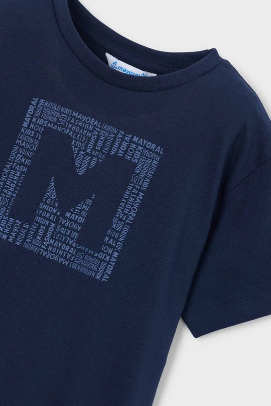 Chłopiec Mayoral t-shirt bawełniany dziecięcy 170.5F.Mini.PPY2 granatowy