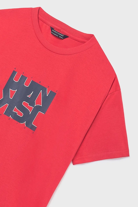 Αγορίστικα Παιδικό βαμβακερό μπλουζάκι Mayoral 840.7E.Junior.PPY2 κόκκινο