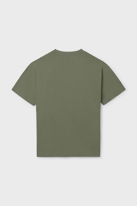Mayoral t-shirt in cotone per bambini 840.7E.Junior.PPY2 verde SS26