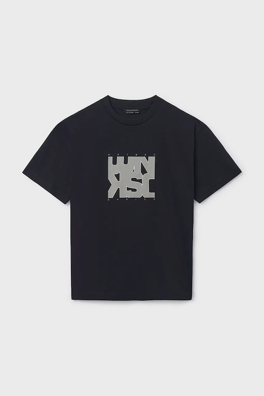 Mayoral t-shirt in cotone per bambini cotone nero 840.7E.Junior.PPY2