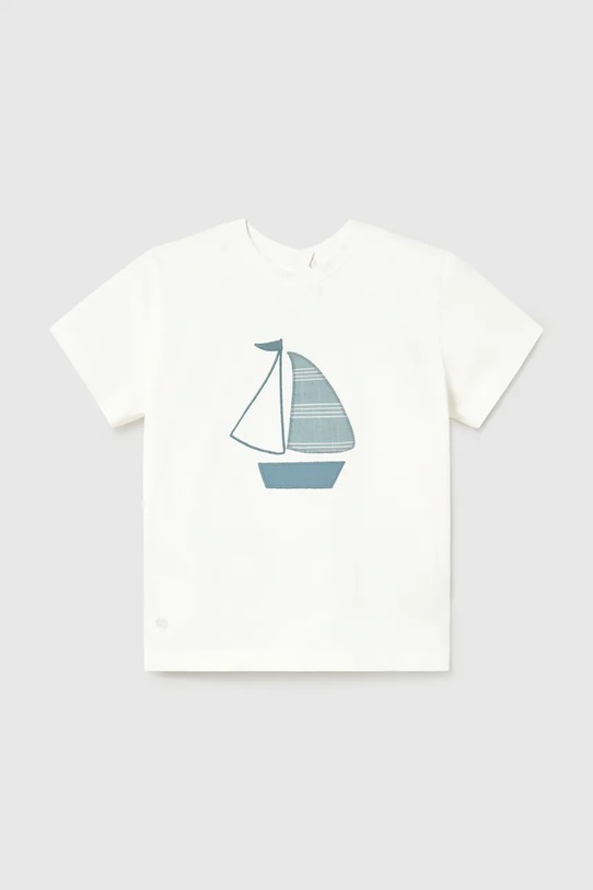 Mayoral t-shirt dziecięcy z elastanem biały 1002.3B.Baby.PPY2