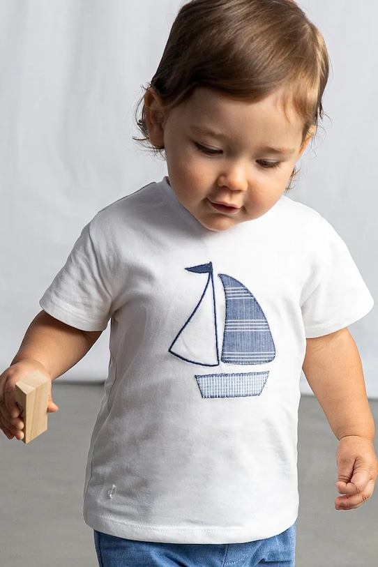 Mayoral t-shirt dziecięcy 1002.3B.Baby.PPY2 biały