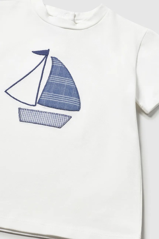 Mayoral t-shirt dziecięcy biały 1002.3B.Baby.PPY2