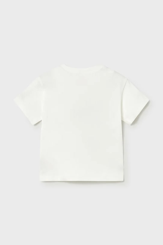 Chłopiec Mayoral t-shirt bawełniany dziecięcy 1007.3E.Baby.PPY2 biały