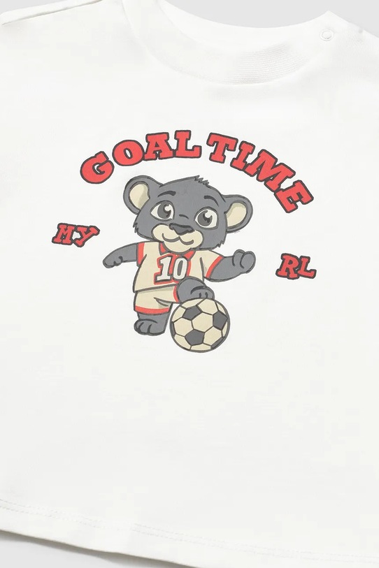 Mayoral t-shirt bawełniany dziecięcy biały 1007.3E.Baby.PPY2