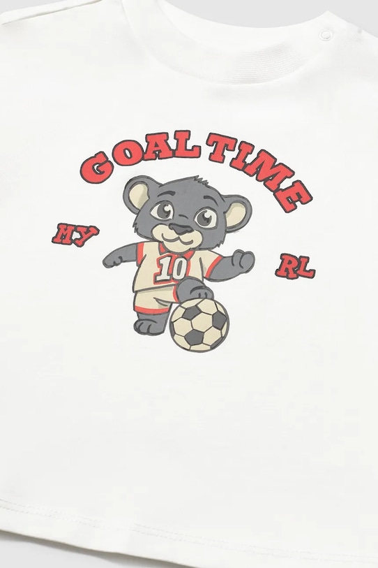Mayoral t-shirt bawełniany dziecięcy biały 1007.3E.Baby.PPY2