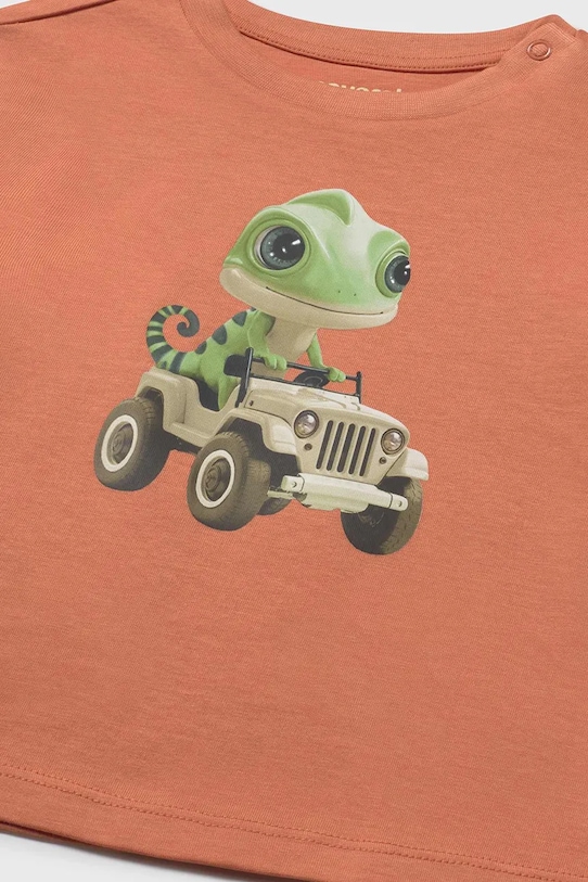 Dečki Otroška bombažna kratka majica Mayoral 1008.3F.Baby.PPY2 oranžna