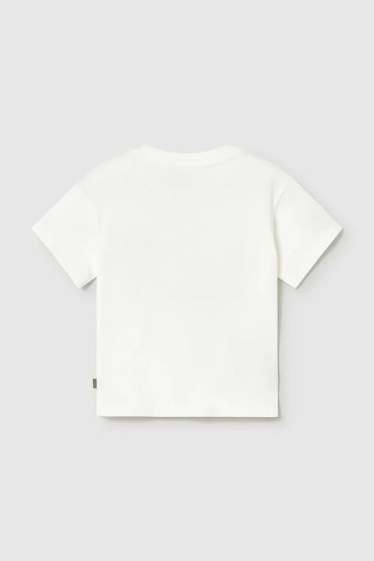 Mayoral t-shirt bawełniany dziecięcy 1011.3G.Baby.PPY2 biały SS26