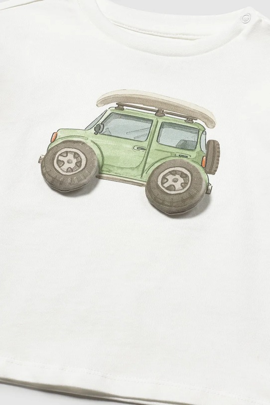 Chłopiec Mayoral t-shirt bawełniany dziecięcy 1011.3G.Baby.PPY2 biały