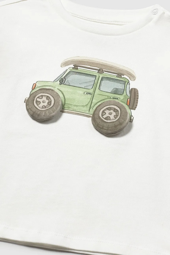 Chłopiec Mayoral t-shirt bawełniany dziecięcy 1011.3G.Baby.PPY2 biały