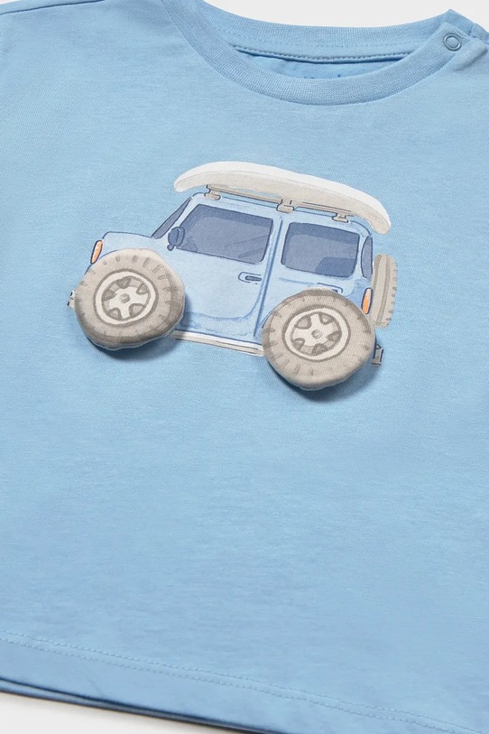 Chłopiec Mayoral t-shirt bawełniany dziecięcy 1011.3G.Baby.PPY2 niebieski