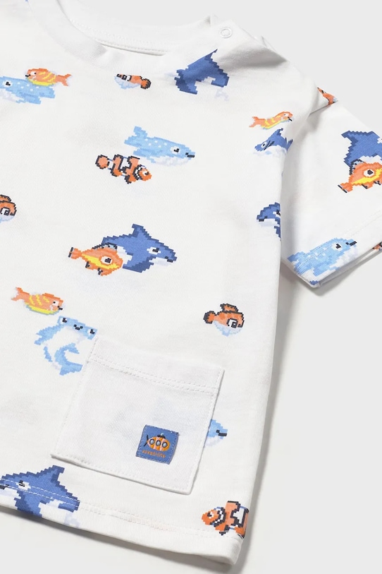 Детская хлопковая футболка Mayoral 2 шт 1012.3H.Baby.PPY2 голубой