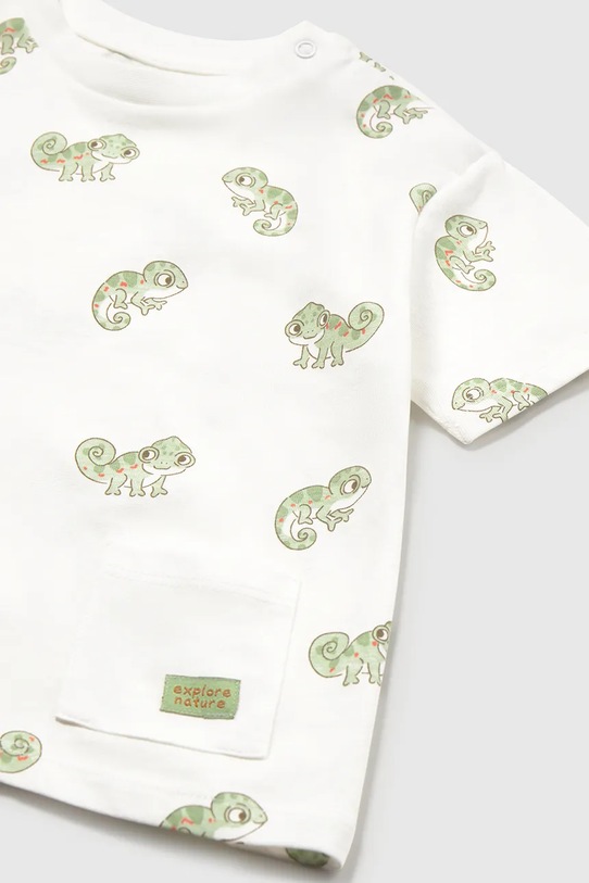 Mayoral t-shirt bawełniany dziecięcy 2-pack zielony 1012.3H.Baby.PPY2