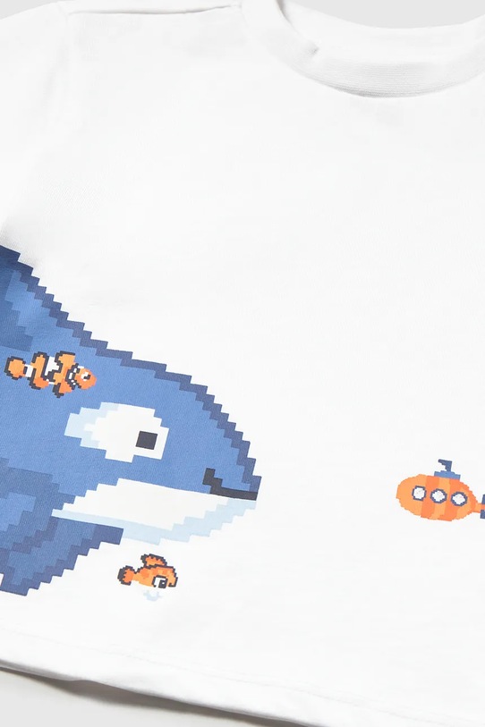 Chłopiec Mayoral t-shirt bawełniany dziecięcy 1013.3H.Baby.PPY2 biały