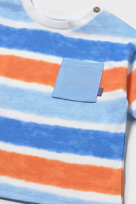 Παιδικό βαμβακερό μπλουζάκι Mayoral μπλε 1014.3J.Baby.PPY2