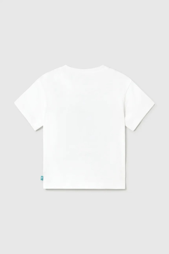 Mayoral t-shirt bawełniany dziecięcy 1015.3J.Baby.PPY2 biały SS26