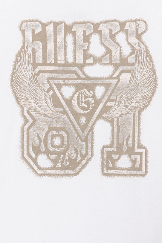 Chłopiec Guess t-shirt bawełniany dziecięcy L6RI01.K8HM4.PPY2 biały